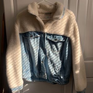 Shearling and Denim Jacket